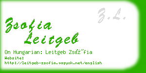 zsofia leitgeb business card